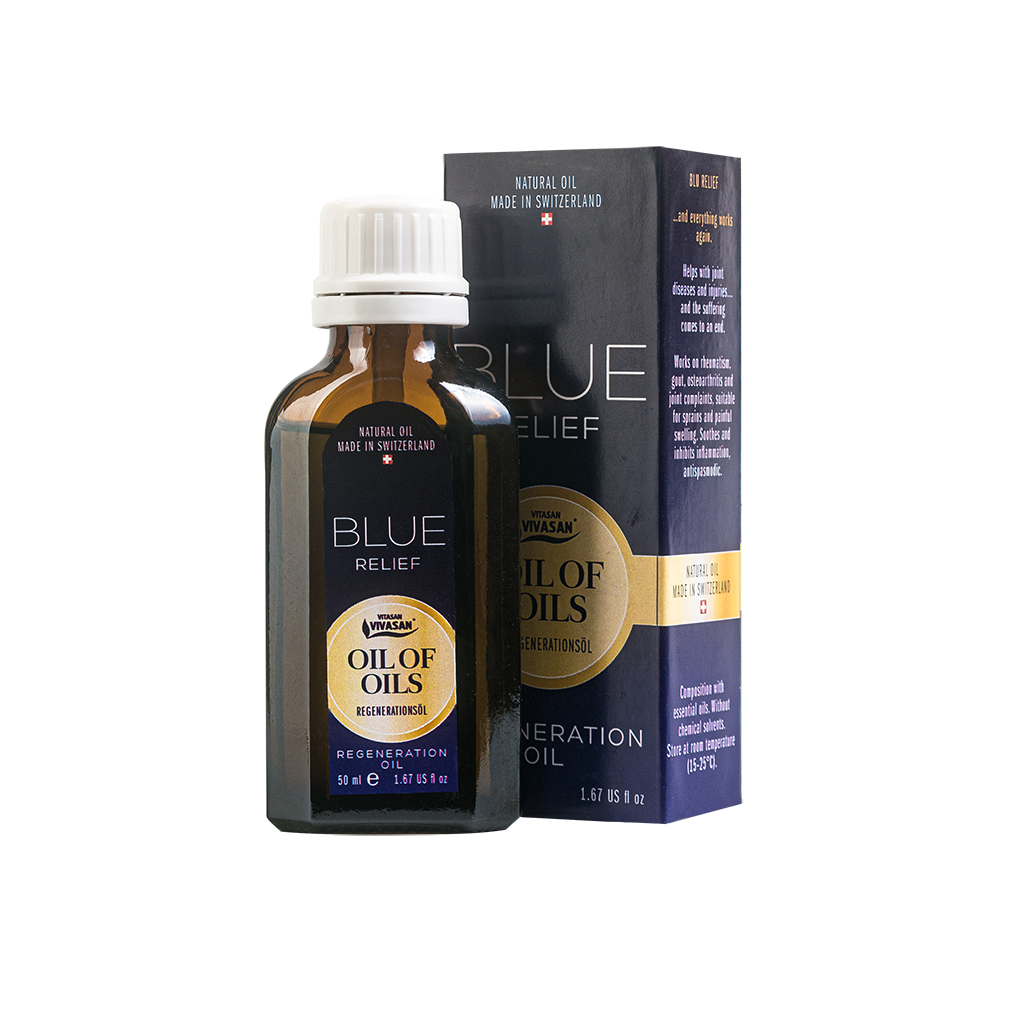 Blue Relief - Composizione di oli essenziali naturali per dolori muscolari e articolari