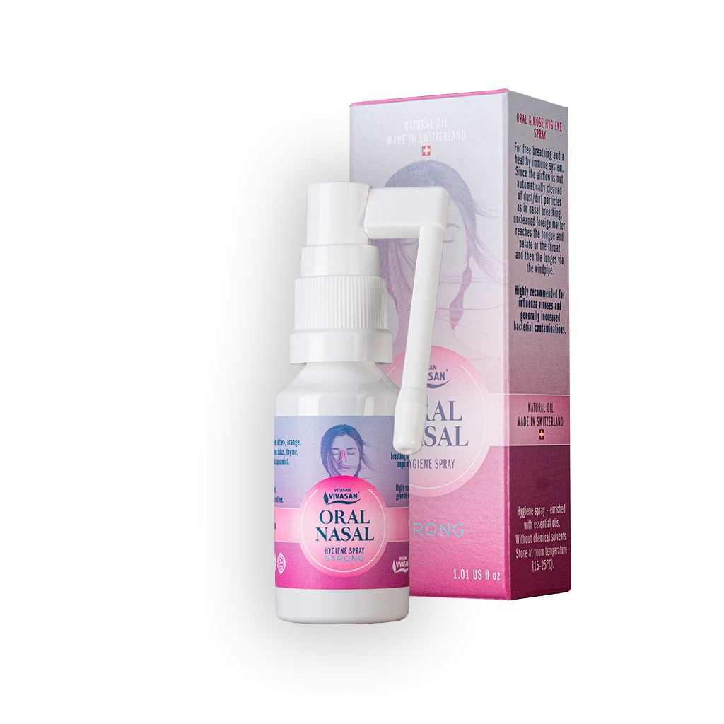 Spray per naso e gola con oli essenziali