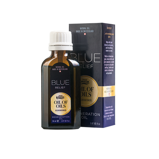 Blue Relief - Composizione di oli essenziali naturali per dolori muscolari e articolari